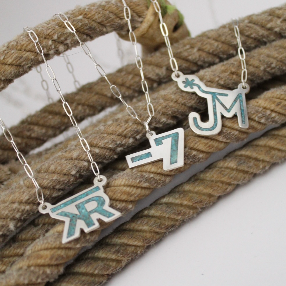 Inlay Brand Necklace