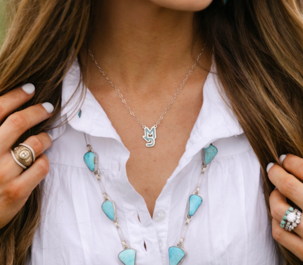 Inlay Brand Necklace